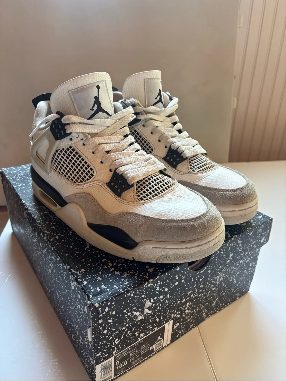 Jordan Air Jordan 4 Retro Military Black Men’s Sneakers DH6927-111, size 9